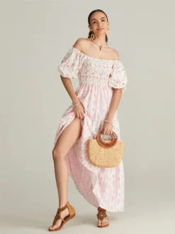 Women Summer Flower Printed Dress
